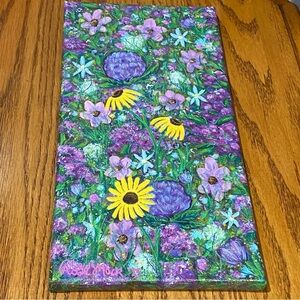 Hand-Painted Floral Canvas with Black Eyed Susan’s. Golden Hour Blooms